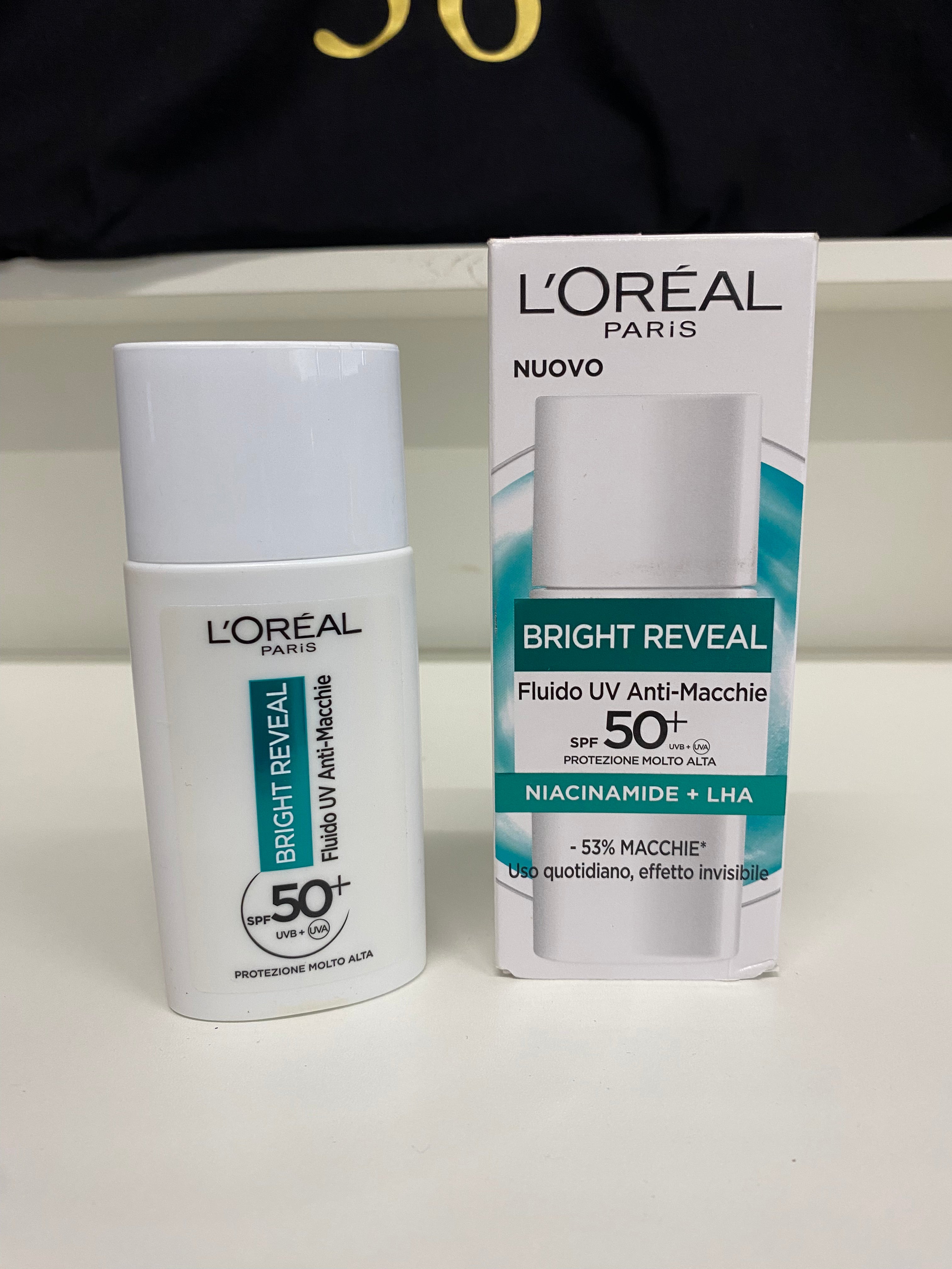 L'OREAL	BRIGHT REVEALNIACINAMIDE + LHA SPF 50+