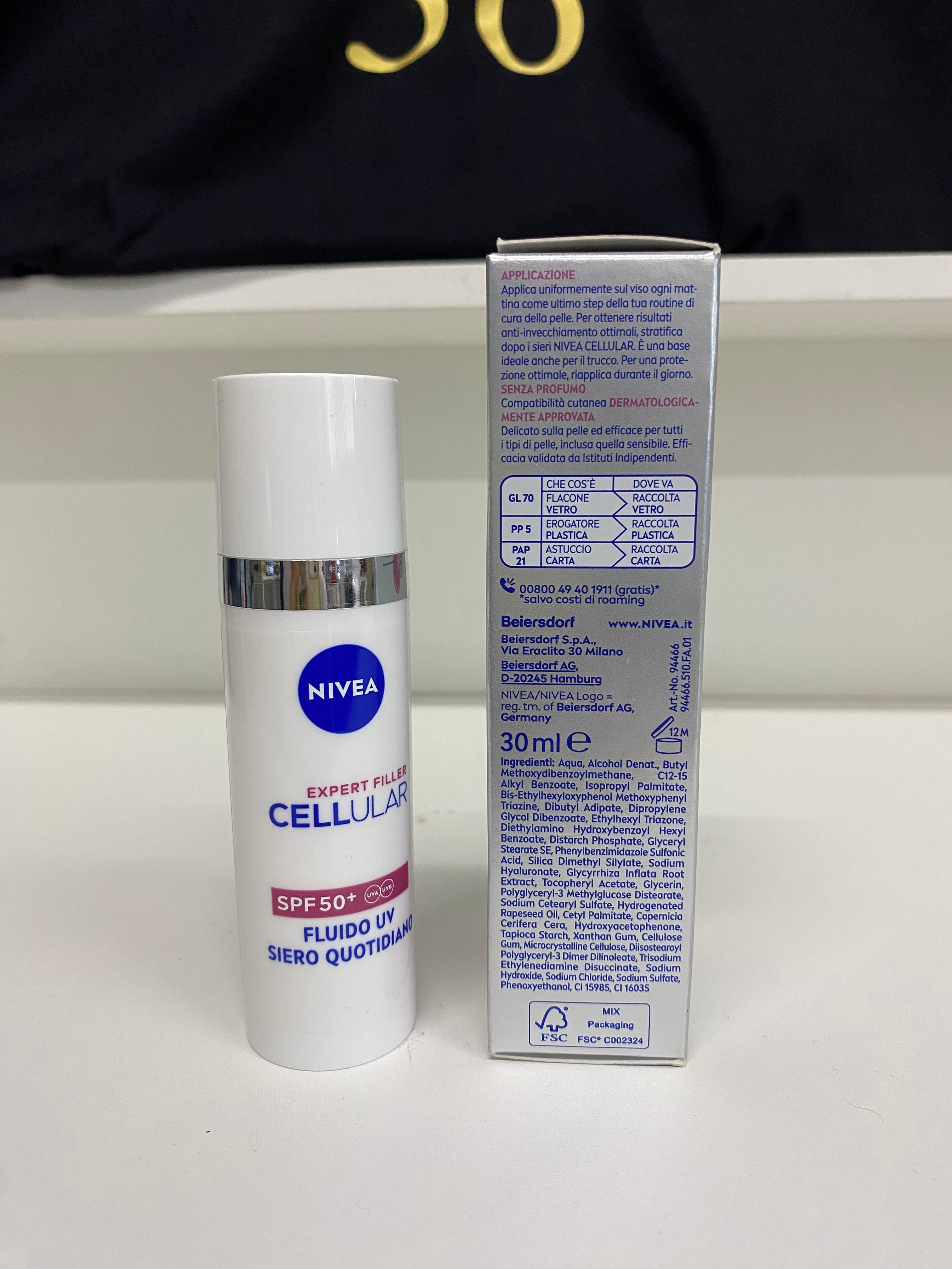 NIVEA EXPERT FILLER SPF 50+ ACIDO IALURONICO X2
