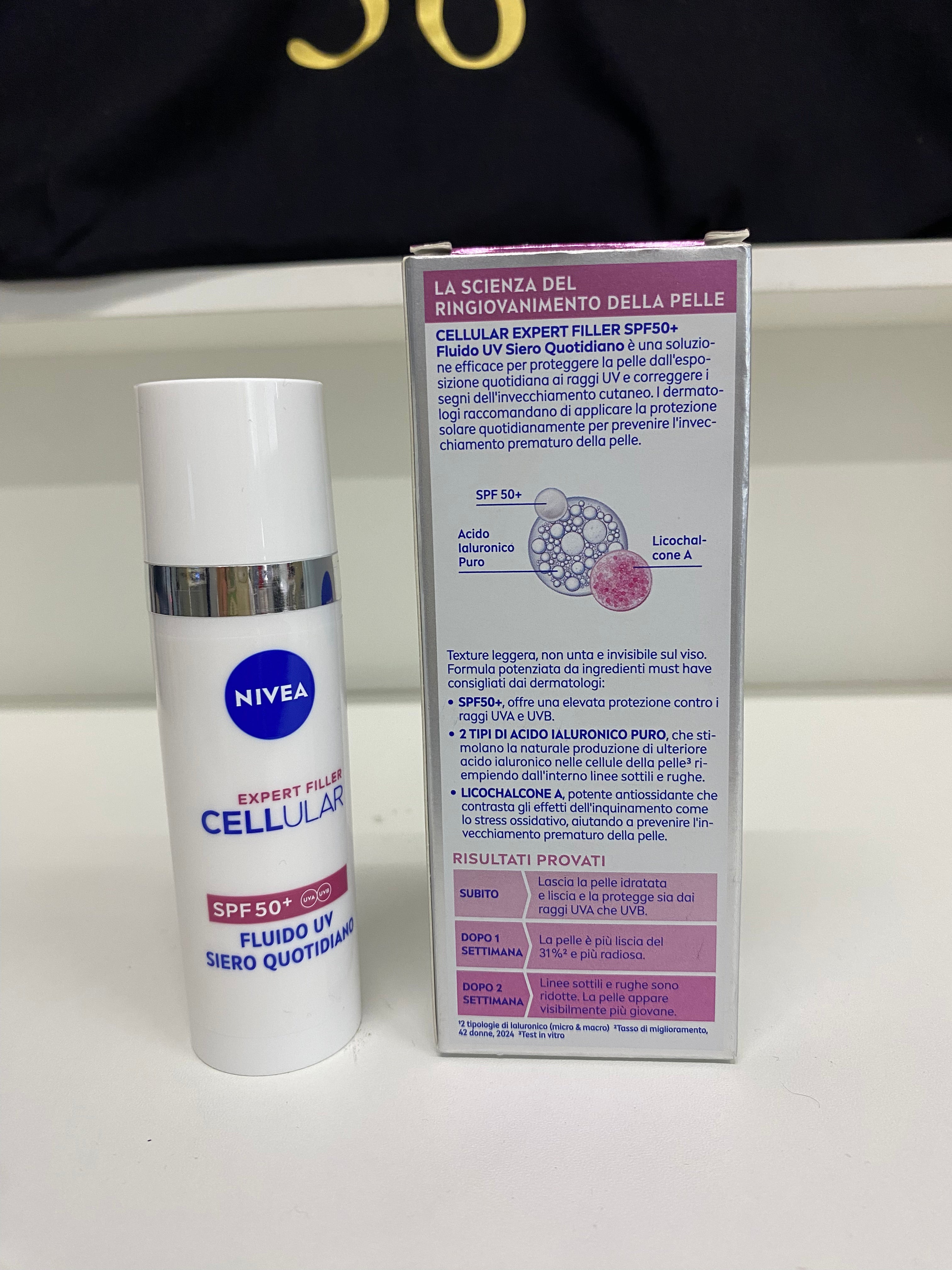 NIVEA EXPERT FILLER SPF 50+ ACIDO IALURONICO X2