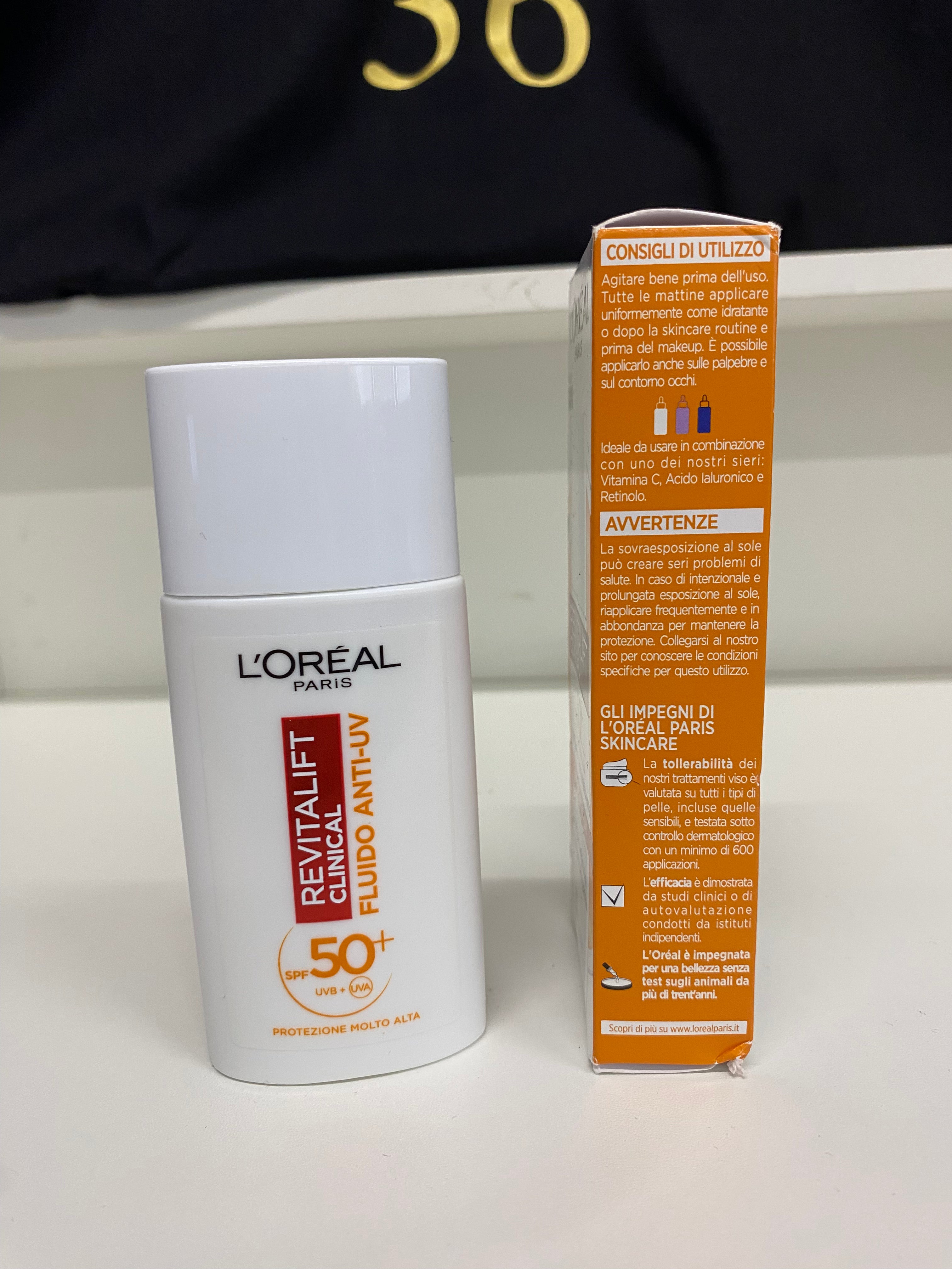 L'OREAL	REVITALIFT CLINICAL FLUIDO ANTI-UV SPF 50+
