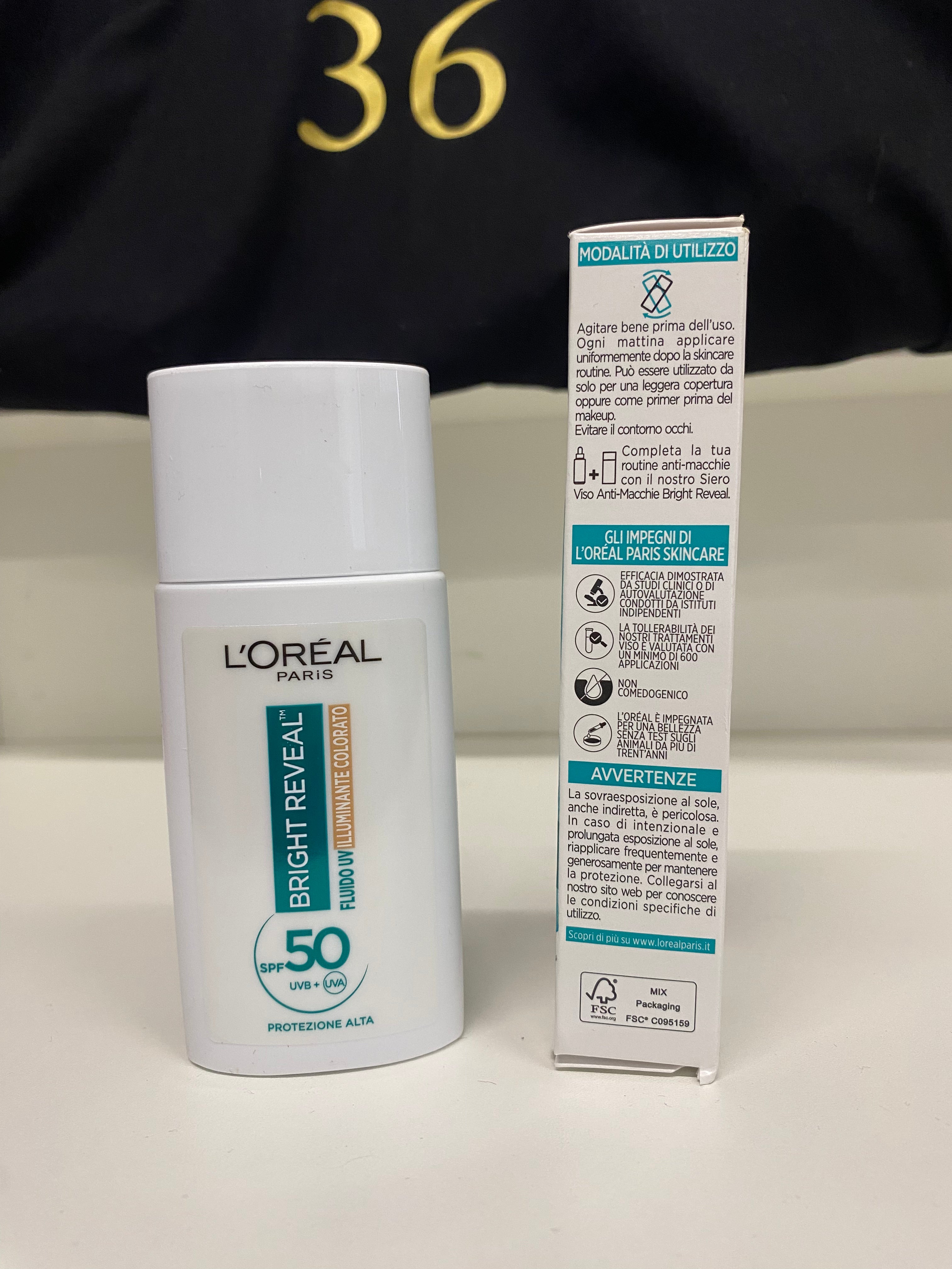 L'OREAL	BRIGHT REVEAL NIACINAMIDE + PIGMENTI LUMINOSI (CHIARO)