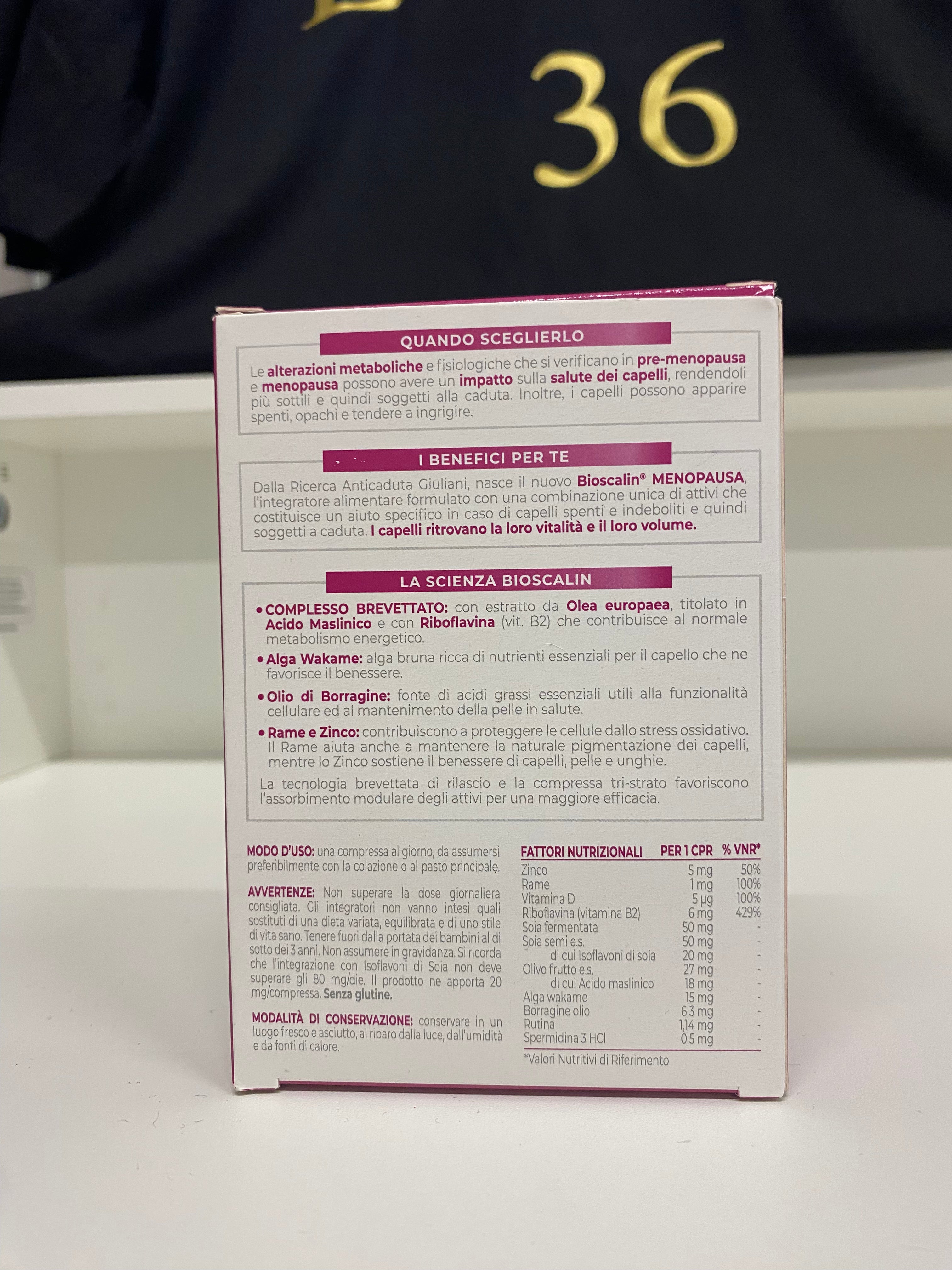 BIOSCALIN MENOPAUSA PER CAPELLI PIU' VOLUMINOSI