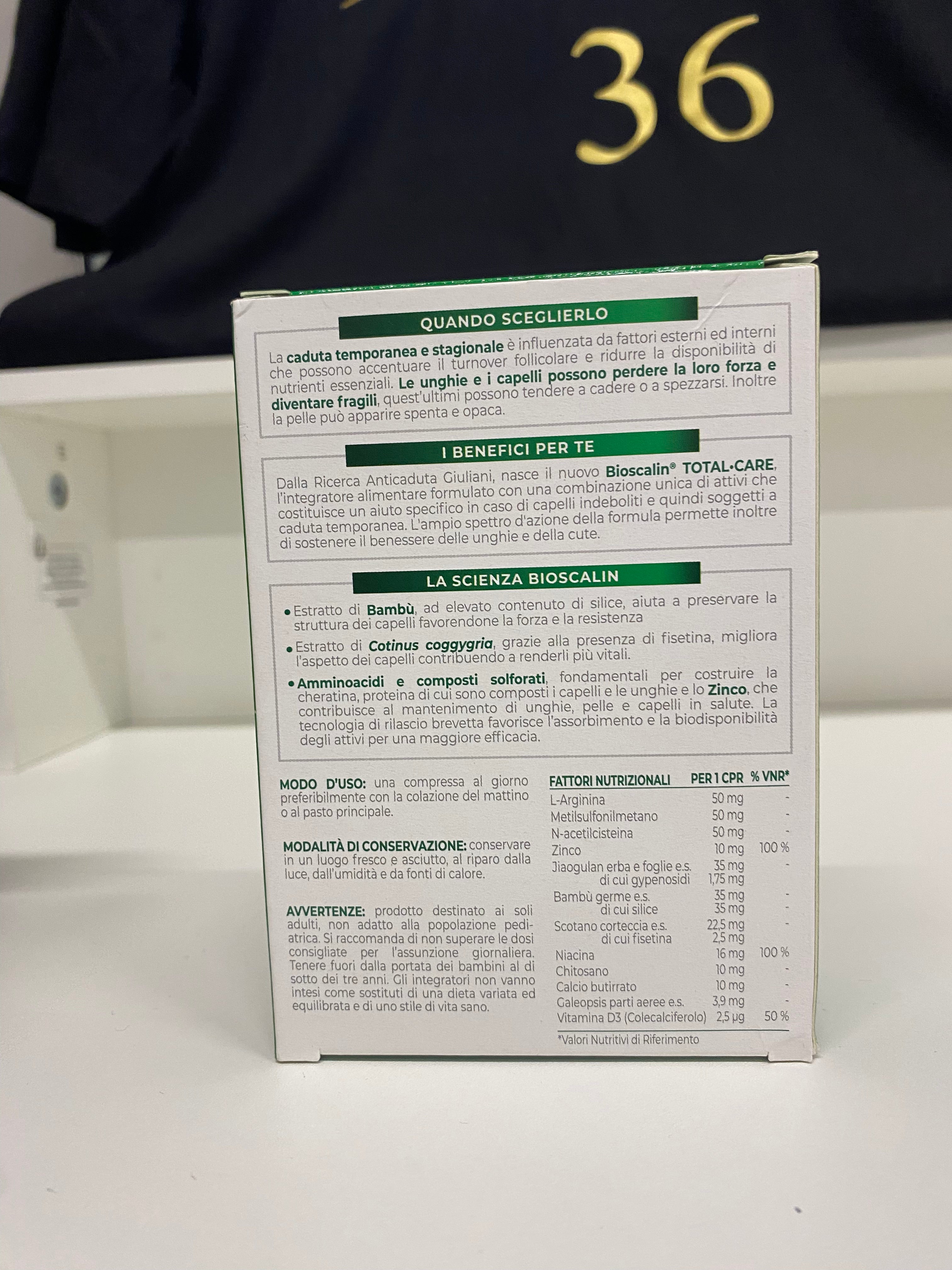 BIOSCALIN TOTAL CARE PER CAPELLI, CUTE E UNGHIE PIU' FOTRI